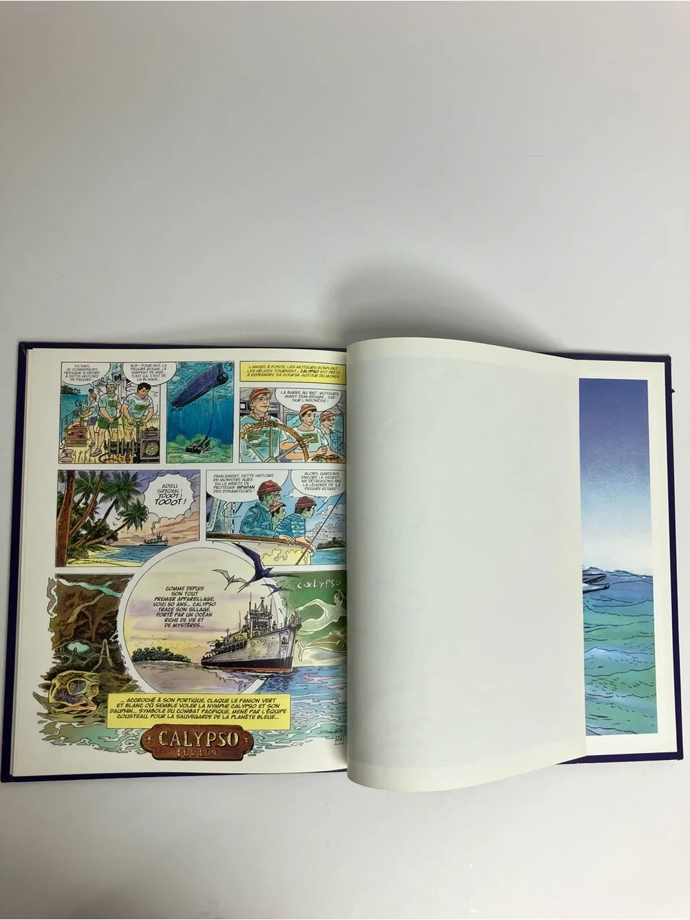 1997 La pieuvre rouge de Bornéo L'Aventure de l'équipe Cousteau en BD Livre Rare - Picture 12 of 17